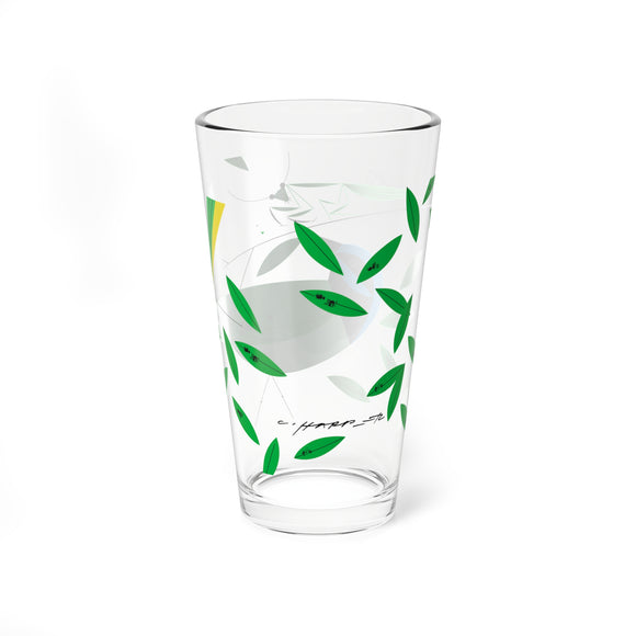 Green Jay Charley Harper Pint Glass, 16oz
