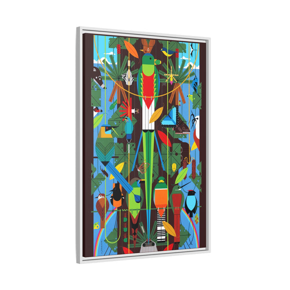Monteverde Charley Harper Framed Giclee Print Stretched On Canvas