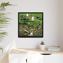 Charley Harper Florida Everglades Wall Art – Mid-Century Modern Geometric Bird Canvas with Minimal Wildlife Accents-24