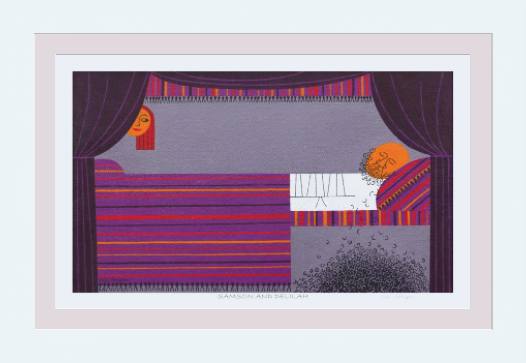Samson & Delilah Edie Harper Giclee Museum Quality Reproduction from Harper Original Archival Art