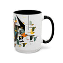 Mystery of the Missing Migrants Charley Harper Art Studio Classic Accent Mug 15oz-6