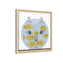 Fishful Thinking Edie Harper Framed Giclee Print on Stretched Canvas-131
