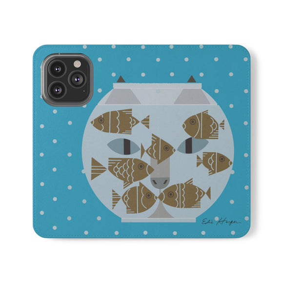 Edie Harper Fishful Thinking Phone Folio Iphone and Galaxy
