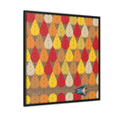 Octoberama Charley Harper Framed Giclee Print Stretched On Canvas-54