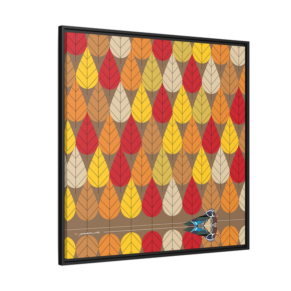 Octoberama Charley Harper Framed Giclee Print Stretched On Canvas