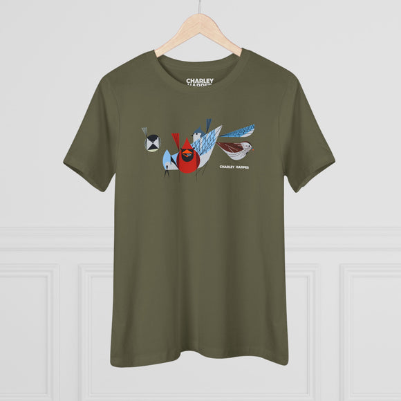 Bird Feeder's Charley Harper Women's Cotton Tee