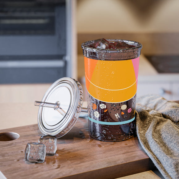 Edie Harper Sandpeeper 24HR Cold and 12HR Hot Double Insulated BPA-Free Acrylic Tumbler