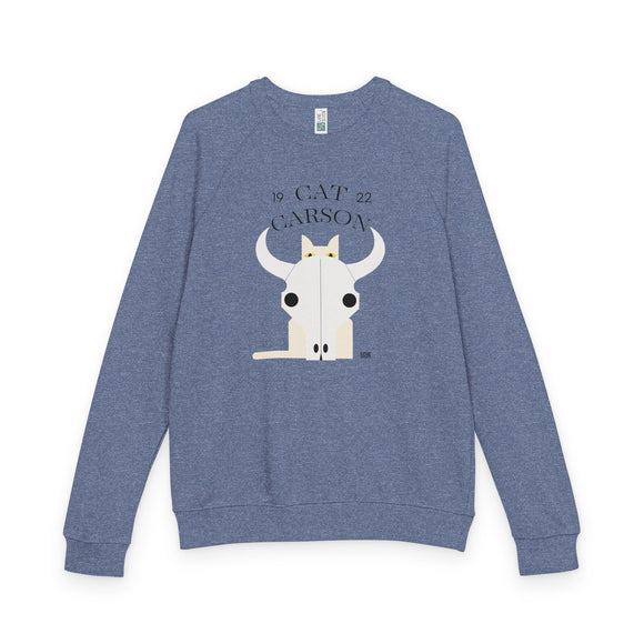 Edie Harper Cat Carson Western Scout Raglan Crewneck Sweatshirt