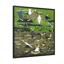 Charley Harper Florida Everglades Wall Art – Mid-Century Modern Geometric Bird Canvas with Minimal Wildlife Accents-38