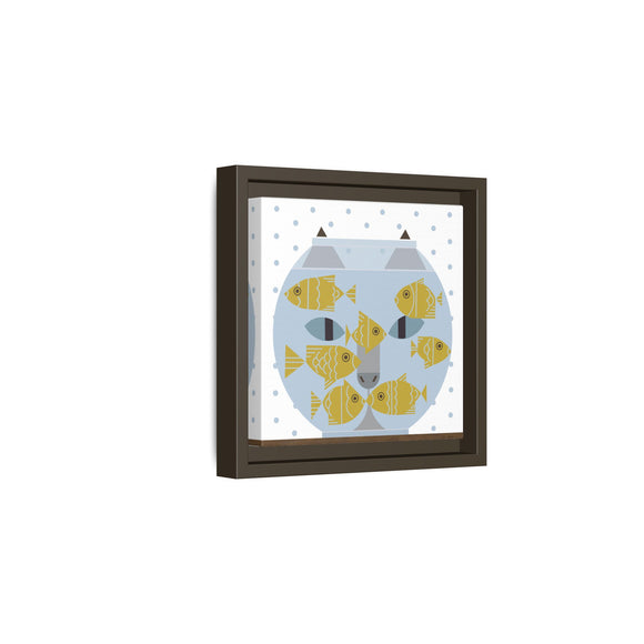 Fishful Thinking Edie Harper Framed Giclee Print on Stretched Canvas