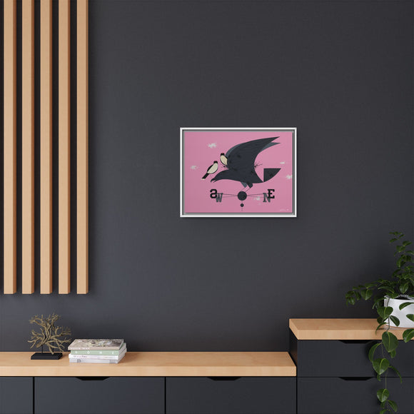 Eastern Kingbird Charley Harper Giclee on Matte Stretched Canvas