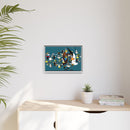 Charley Harper Mystery Of The Missing Migrants Framed Giclee On Canvas Wall  Art-55