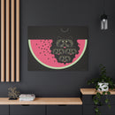 Watermelon Moon Charley Harper Unframed Giclee on Matte Stretched Canvas-37
