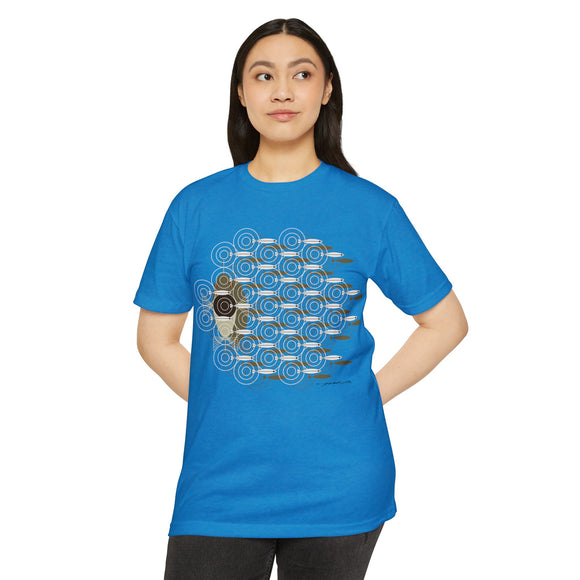 Charley Harper Skipping School Unisex CVC Jersey T-shirt