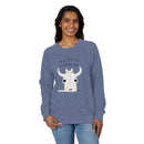 Edie Harper Cat Carson Western Scout Raglan Crewneck Sweatshirt-10