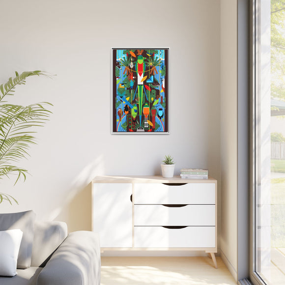 Monteverde Charley Harper Framed Giclee Print Stretched On Canvas
