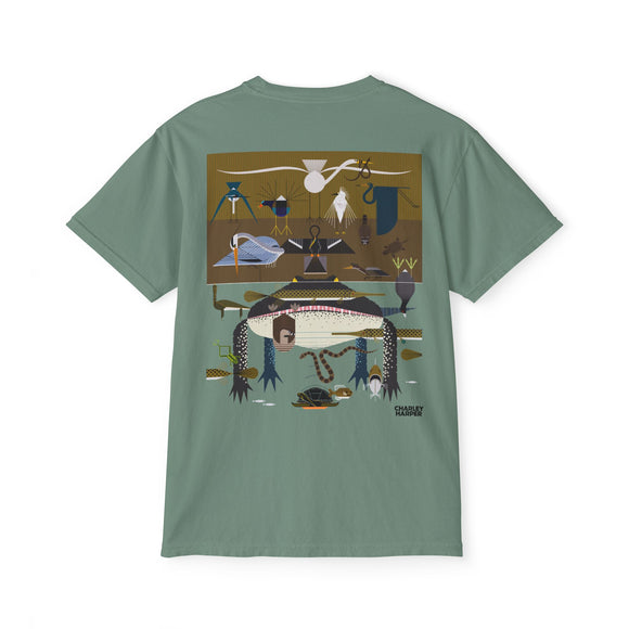 Everglades badge 2 Unisex Garment-Dyed Pocket T-Shirt