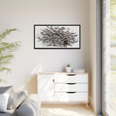 His Eyes Are On The Sparrow Charley Harper Framed Giclee Print Stretched on Canvas-24