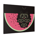Watermelon Moon Charley Harper Unframed Giclee on Matte Stretched Canvas-35