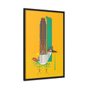 Tall Tail Charley Harper  Framed Giclee Canvas Wrapped Wall Mural Southwest Mid-Century Modern Art-15
