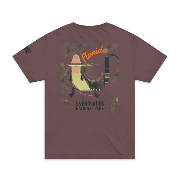 Everglades Solo Gator 1  Unisex Oversized Garment-Dyed T-Shirt
