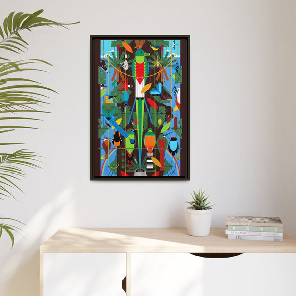 Monteverde Charley Harper Framed Giclee Print Stretched On Canvas