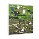 Charley Harper Florida Everglades Wall Art – Mid-Century Modern Geometric Bird Canvas with Minimal Wildlife Accents-41