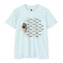 Charley Harper Skipping School Unisex CVC Jersey T-shirt-6