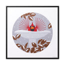 B-r-r-r-r-rdbath Charley Harper Framed Giclee Print on Stretched Canvas-18