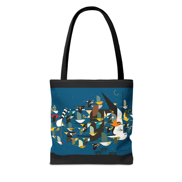 Charley Harper Missing Migrant Tote Bag Art, Birdwatcher Gift, Eco-Friendly Grocery Bag, Nature Lover,