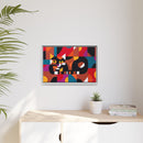 Crazy Cat Crazy Quilt Edie Harper Framed Giclee Print Stretched On Canvas-51