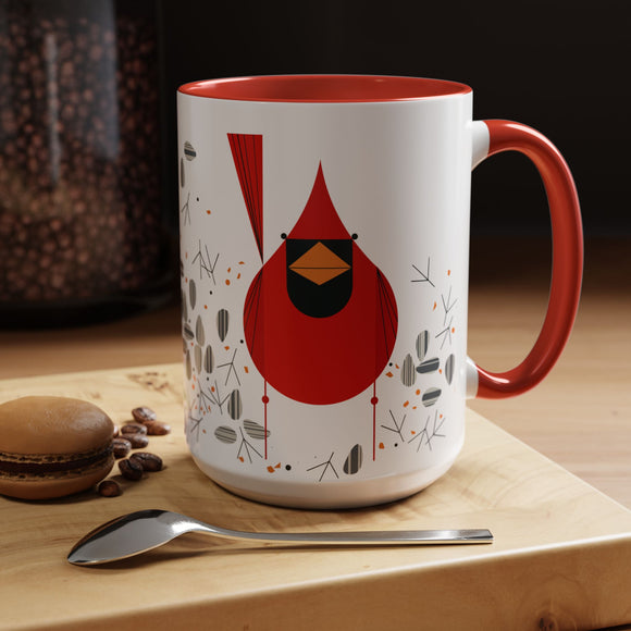 Cardinal and Seed Charley Harper Art Studio Classic Accent Mug 15oz