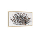 His Eyes Are On The Sparrow Charley Harper Framed Giclee Print Stretched on Canvas-56