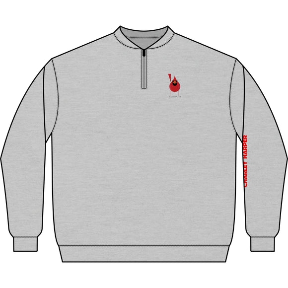 CAM Unisex Softstyle® Midweight Q-Zip Sweatshirt