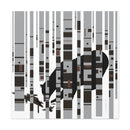 Bear in the Birches Charley Harper Giclee on Stretched Canvas-5