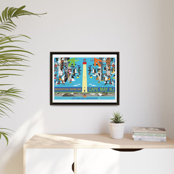 Cape May New Jersey Migration Mainline  Giclee on Stretched Canvas Framed