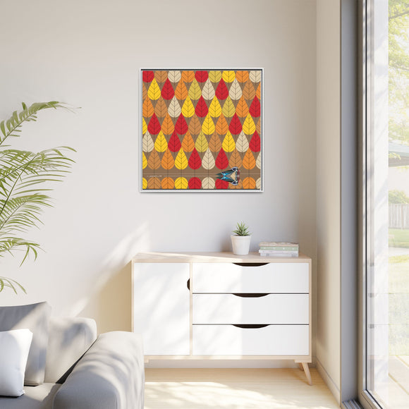 Octoberama Charley Harper Framed Giclee Print Stretched On Canvas