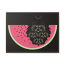 Watermelon Moon Charley Harper Framed Giclee Print on Matte Canvas-7
