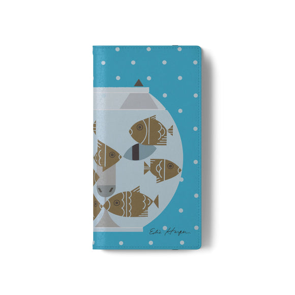 Edie Harper Fishful Thinking Phone Folio Iphone and Galaxy