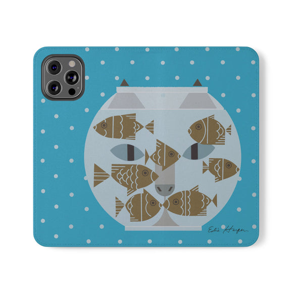 Edie Harper Fishful Thinking Phone Folio Iphone and Galaxy