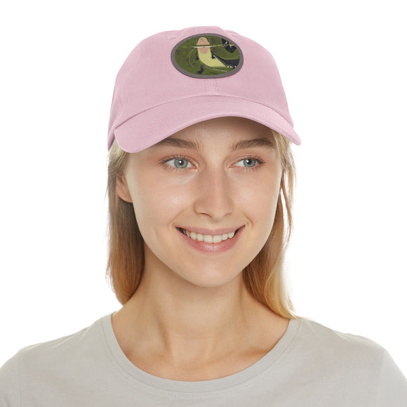 Charley Harper Florida Everglades Chino Twill Hat with Leather Style Patch (Round)