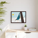 White-Breasted Nuthatch Charley Harper Giclee on Matte Stretched Canvas-42
