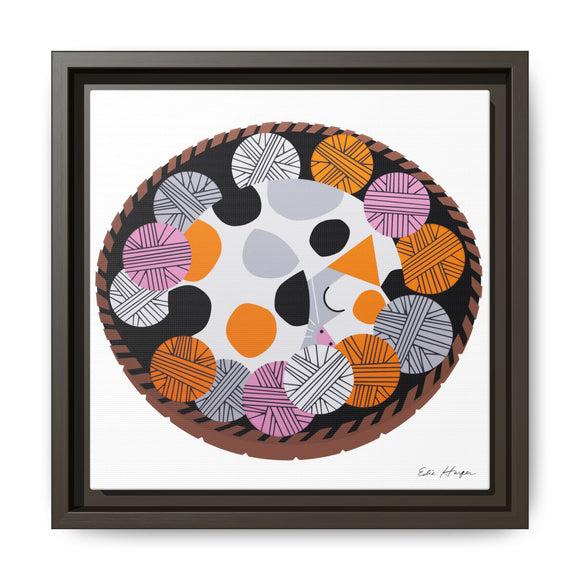 Kittens n' Knittens Edie Harper Framed Giclee Print on Stretched Canvas