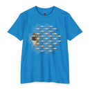 Charley Harper Skipping School Unisex CVC Jersey T-shirt-8