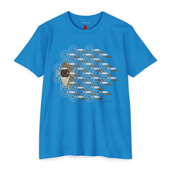 Charley Harper Skipping School Unisex CVC Jersey T-shirt