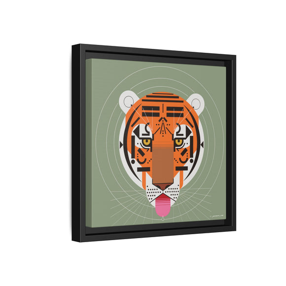 Cool Carnivore Charley Harper Giclee Framed Stretched On Canvas Print