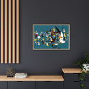 Charley Harper Mystery Of The Missing Migrants Framed Giclee On Canvas Wall  Art-74