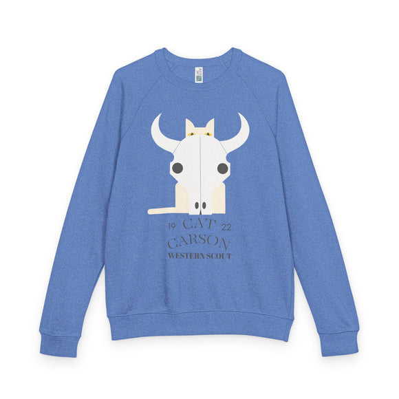 Edie Harper Cat Carson Western Scout Raglan Crewneck Sweatshirt