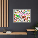 Charley Harper Florida Keys Framed Giclee On Canvas Wall Art-24