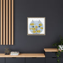 Fishful Thinking Edie Harper Framed Giclee Print on Stretched Canvas-139